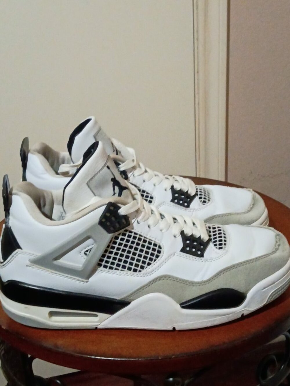 Jordan Air Jordan 4 Retro Military Black White/Black 2022 DH6927-111 Size 7